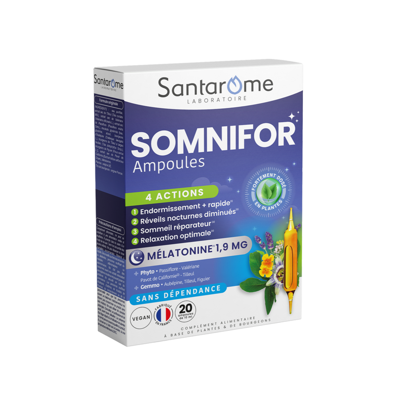 Somnifor 4 Actions - 20 Melatonin Ampoules