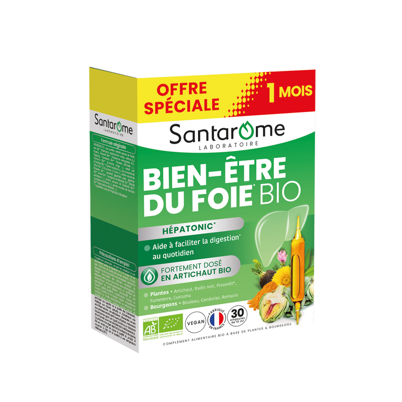 Organic Liver Well-being - Hépatonic - 30 ampoules