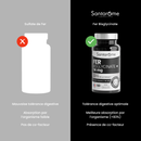 Iron Bisglycinate 14 mg + Cofactors (Vitamins C, B9, B12) - 60 Capsules