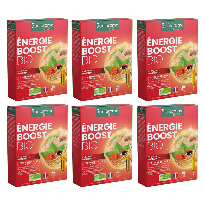 Buy Energie Boost Bio 20 ampoules I 100 Organic Santarome