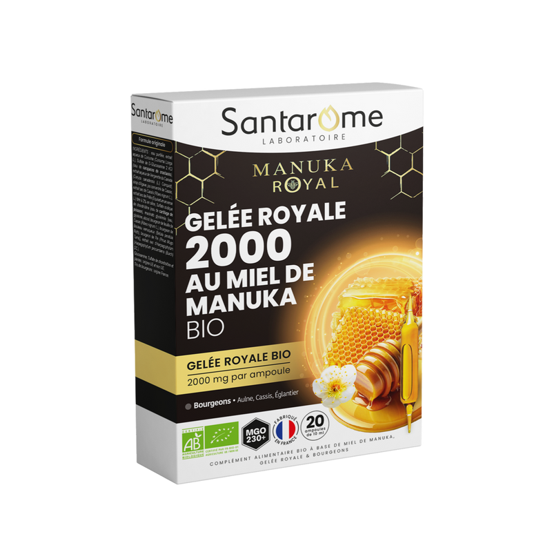 Royal Jelly 2000 with Organic Manuka Honey - 20 ampoules