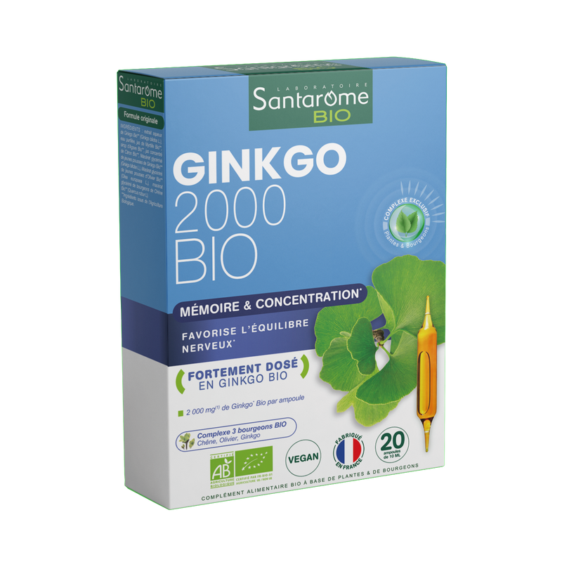 Ginkgo Organic 2000 - 20 ampoules