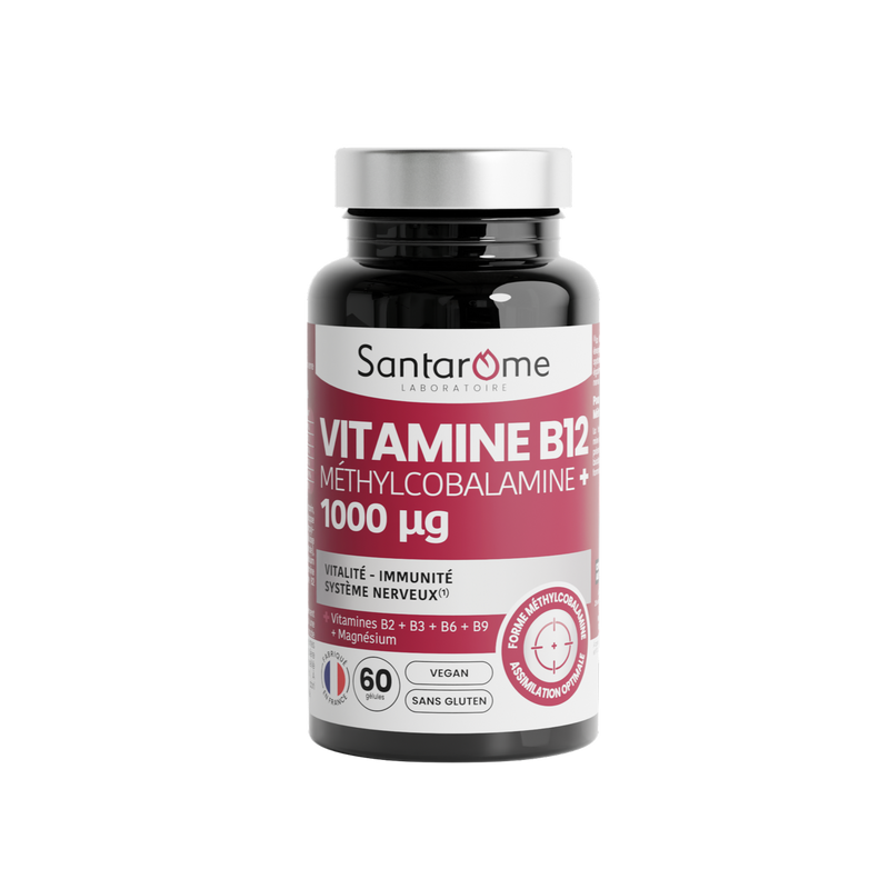 Vitamine B12 Méthylcobalamine + 1000 µg - 60 gélules