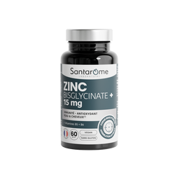 Zinc Bisglycinate + 15 mg + Vitamines B5/B6 - 60 Gélules