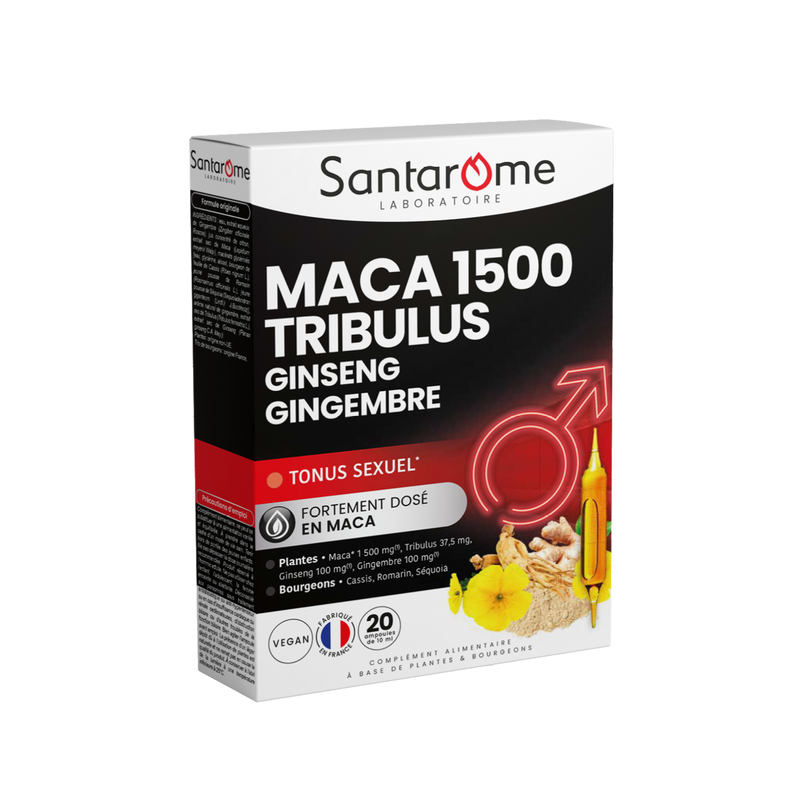 Maca 1500 Tribulus Ginseng Ginger - 20 ampoules