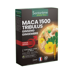 Maca 1500 Tribulus Ginseng Ginger - 20 ampoules