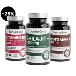 Pack Focus & Cerveau : Lion’s Mane, Shilajit & B12