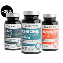 Pack Métabolisme : Chrome, Zinc & D3