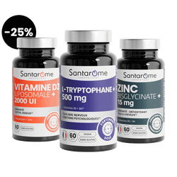 Pack Stress & Sommeil : L-Tryptophane, Zinc & D3