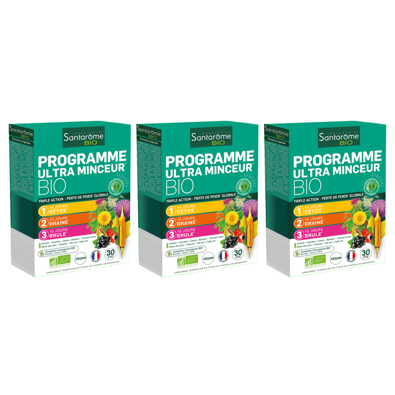 Santarome Programma Ultra Slimming 30 Fiale Biologiche Perte de poids 30  ampoules - Easypara