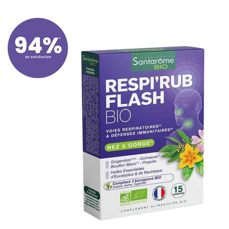 Respi'Rub Flash Organic - 15 tablets