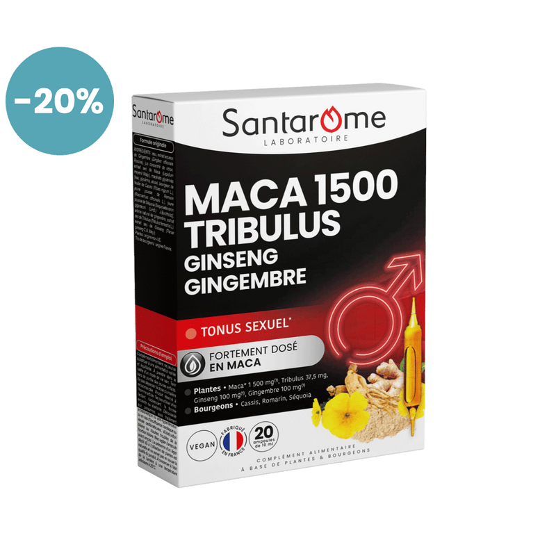 Maca 1500 Tribulus Ginseng Ginger - 20 ampoules