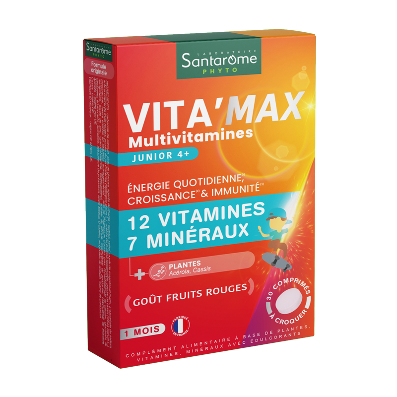 Multivitamins Vita'Max Junior - 30 chewable tablets