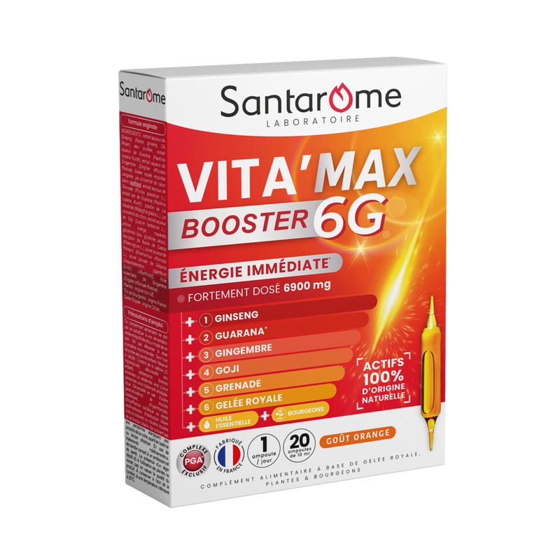 Vita'Max Booster 6G - 20 ampoules